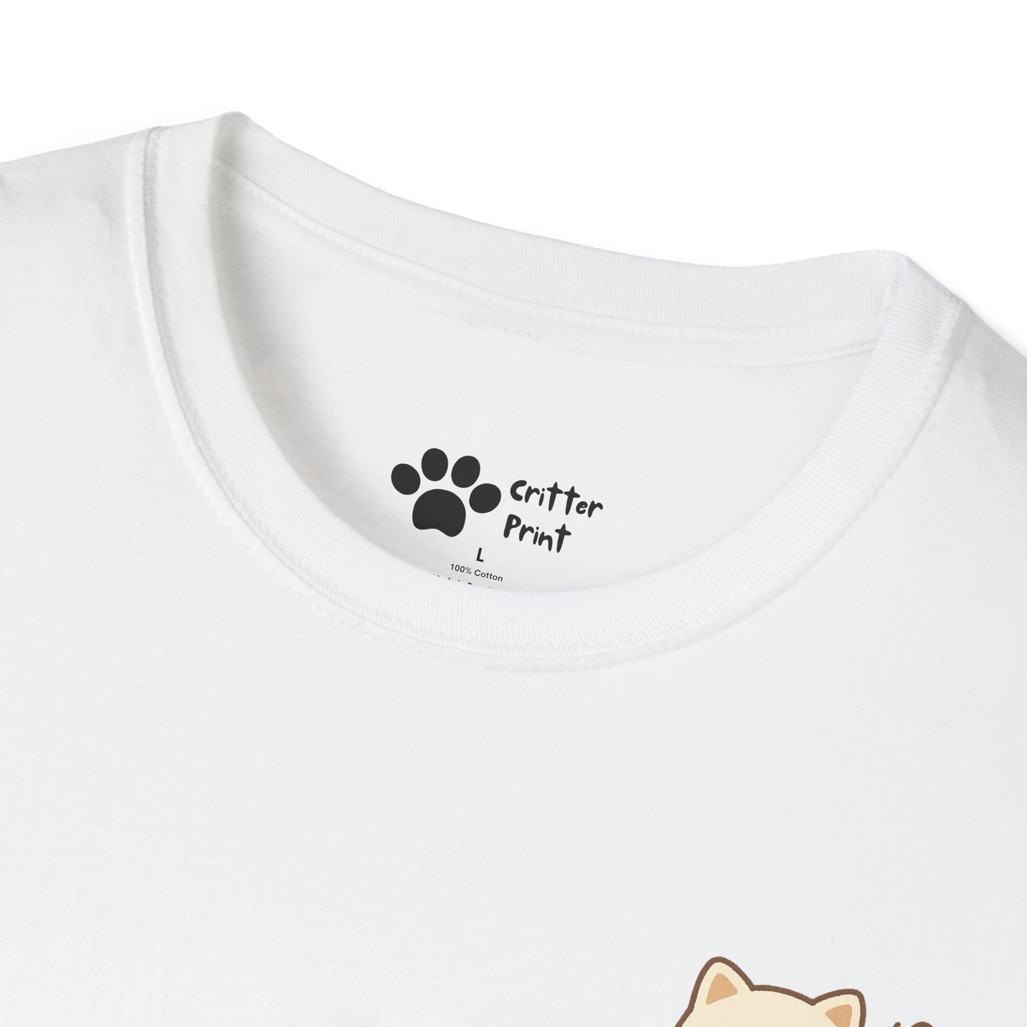 Butterfly Cat Pec Logo T-Shirt