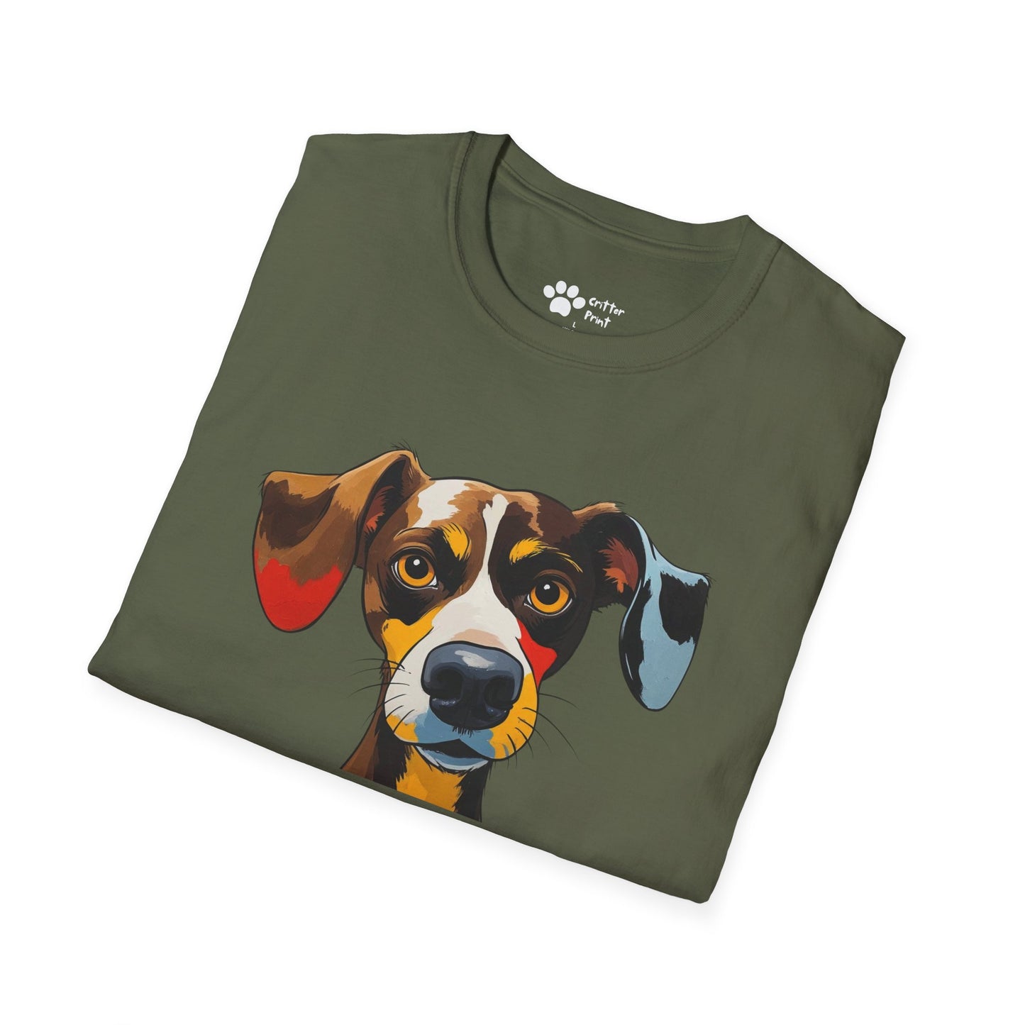 Calm Colorful Dog T-Shirt