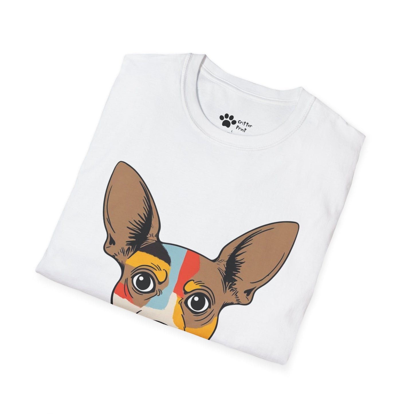 Chihuahua Head With Color T-Shirt