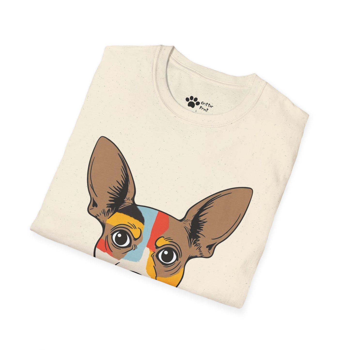 Chihuahua Head With Color T-Shirt