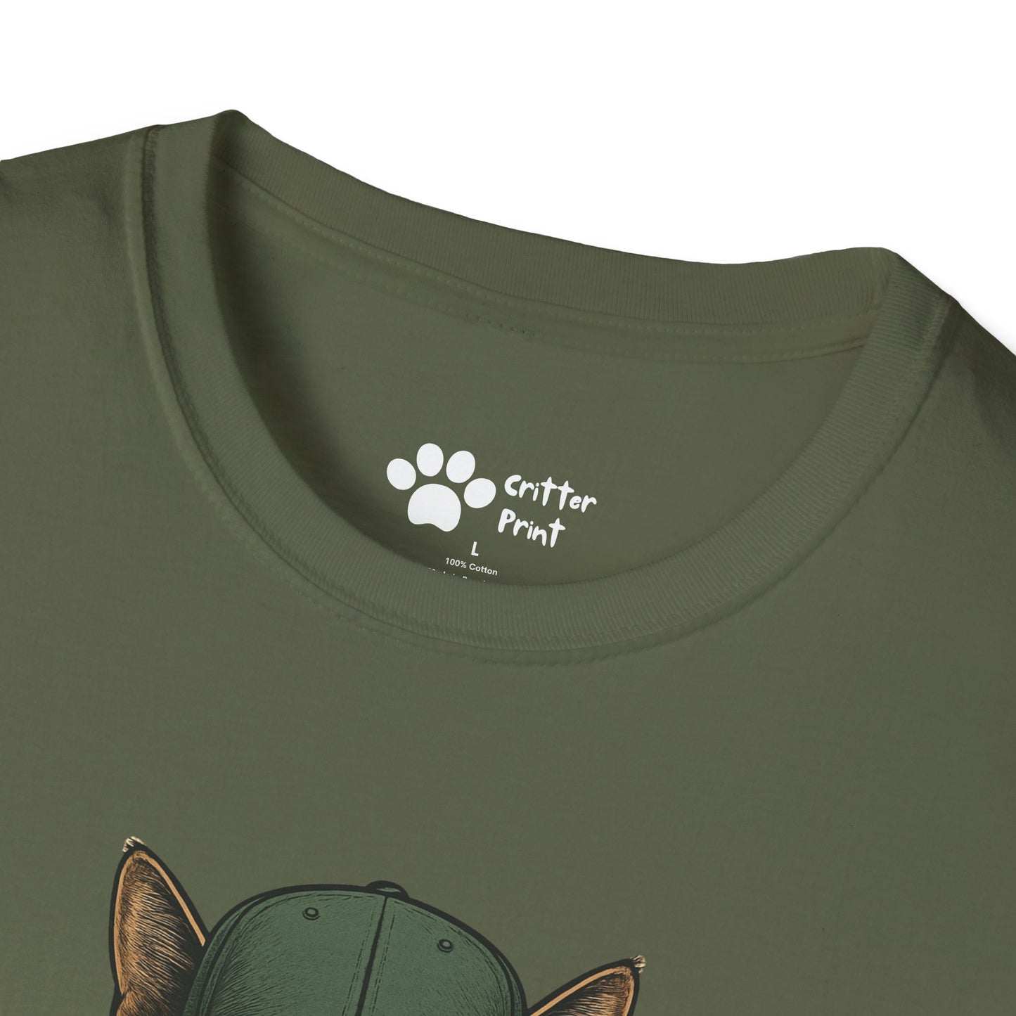 Cat in Green Hat T-Shirt