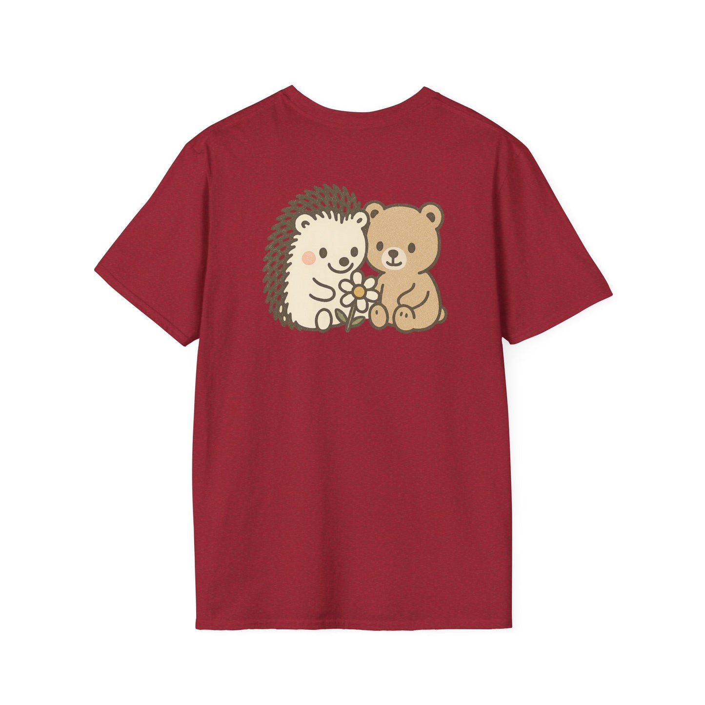 Hedgehog and Bear w/Daisy Back Logo T-Shirt