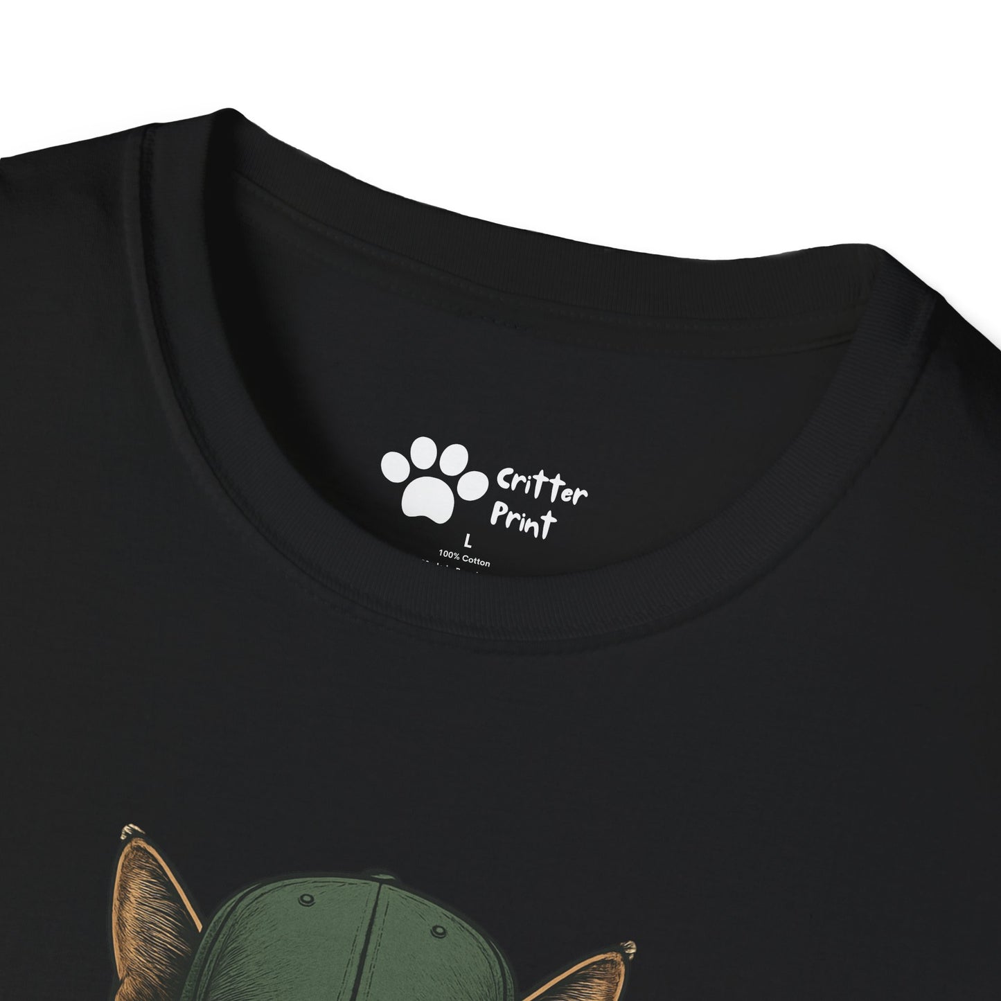 Cat in Green Hat T-Shirt