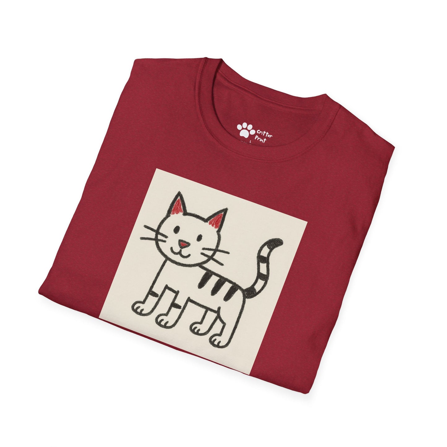 Cat Drawing T-Shirt