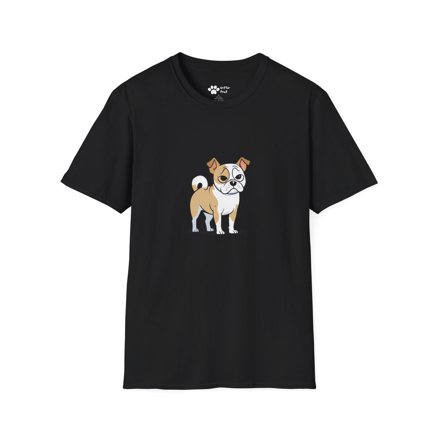 Cartoon Pug Terrier T-Shirt