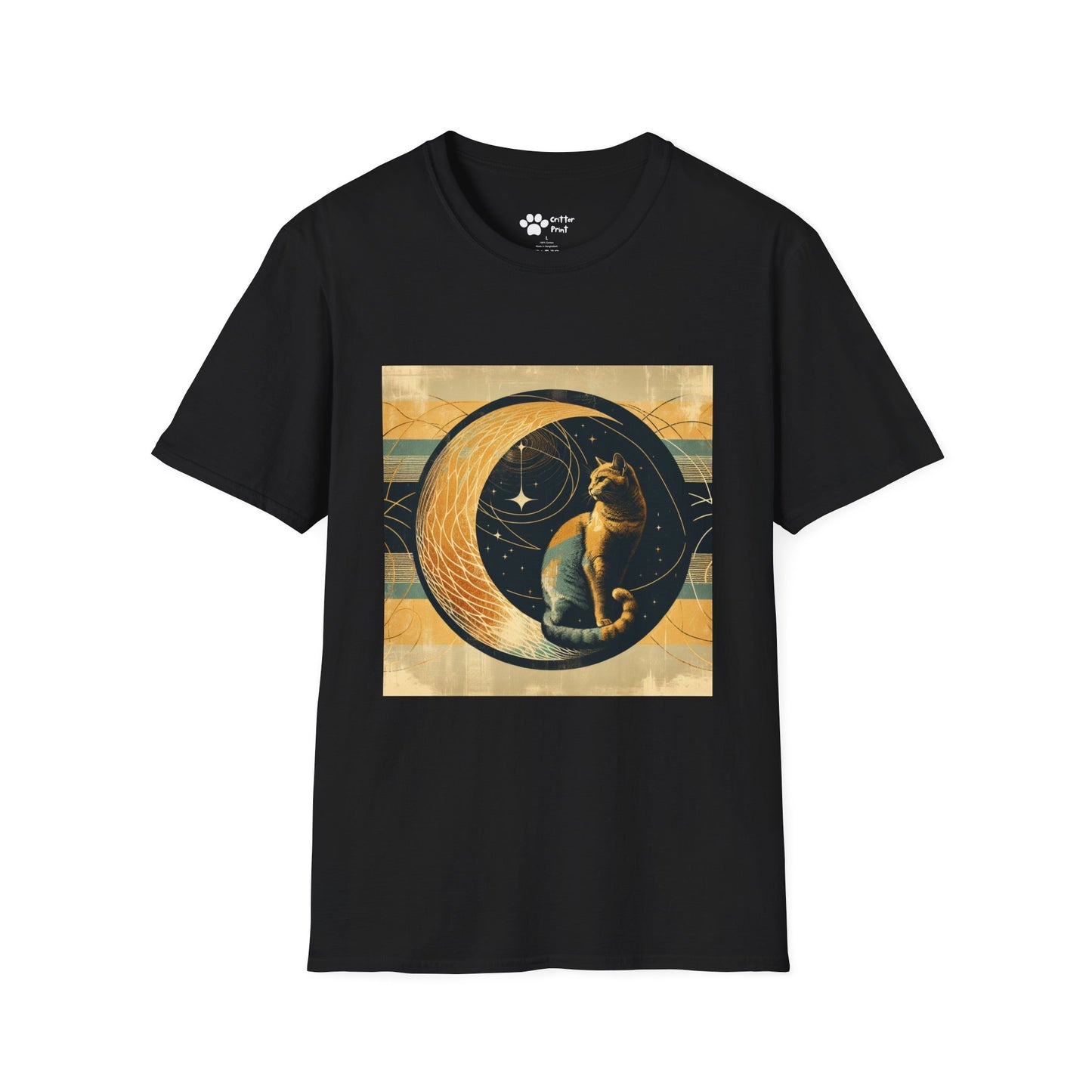 Vintage Moon Cat T-Shirt