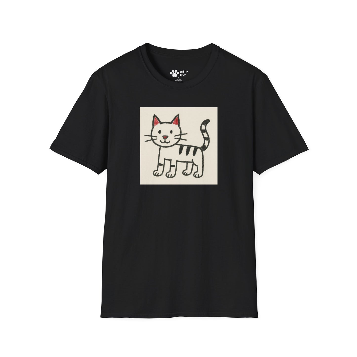 Cat Drawing T-Shirt