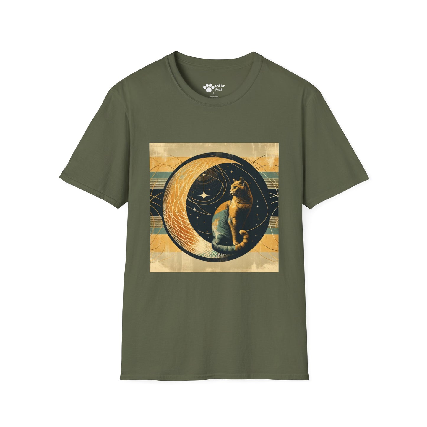 Vintage Moon Cat T-Shirt