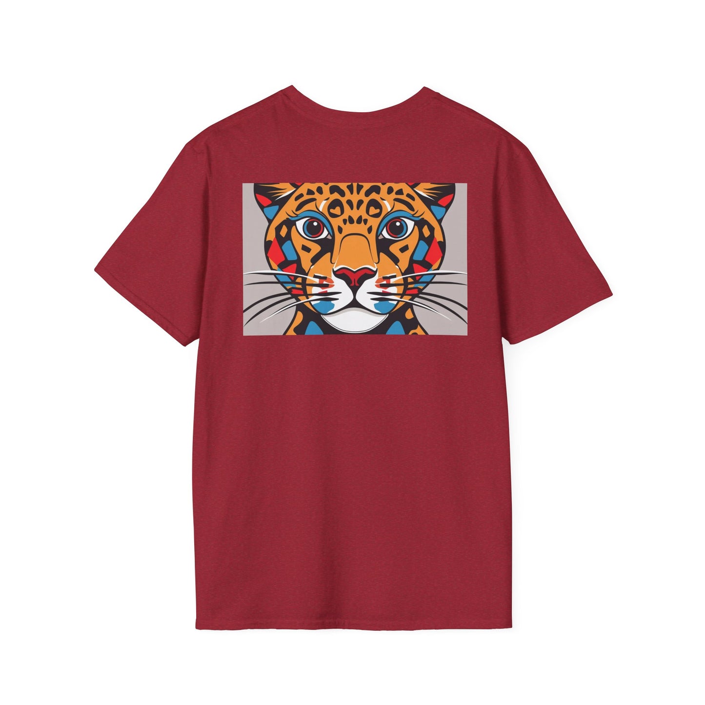 Abstract Cheetah Satined Glass T-Shirt