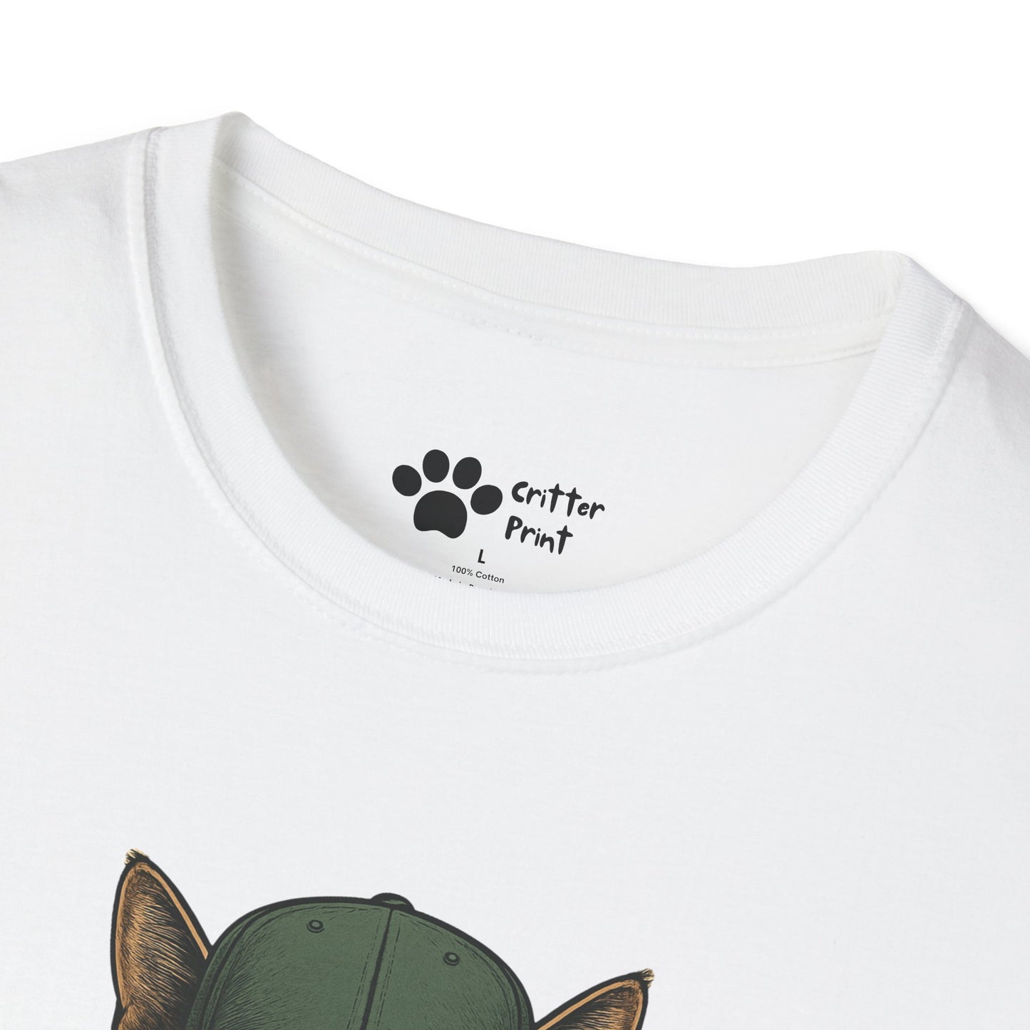 Cat in Green Hat T-Shirt