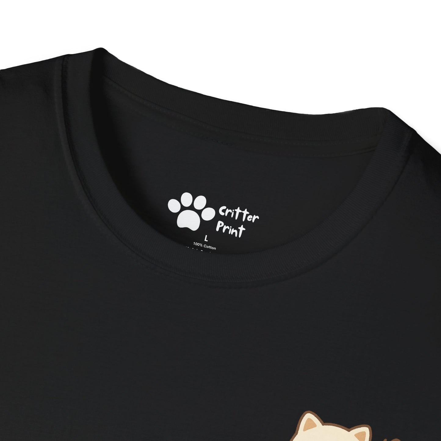Butterfly Cat Pec Logo T-Shirt