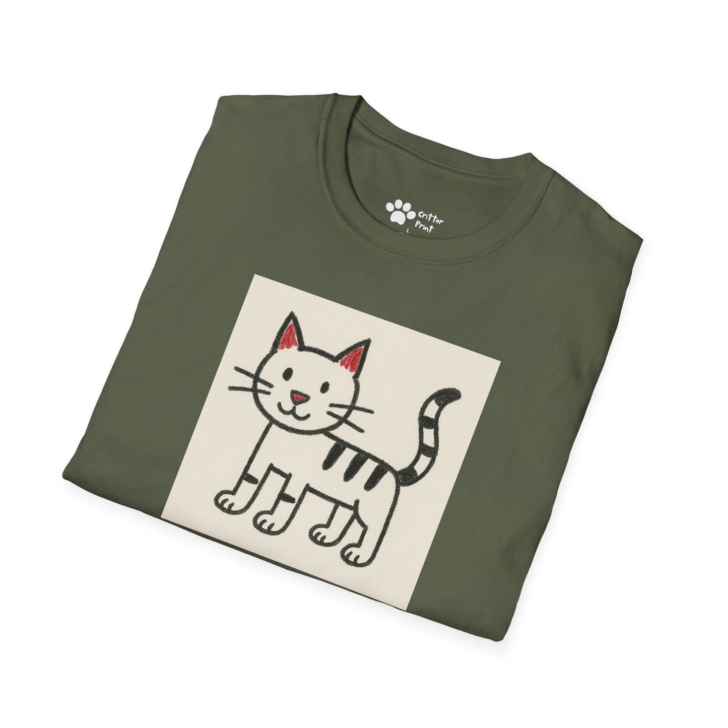 Cat Drawing T-Shirt