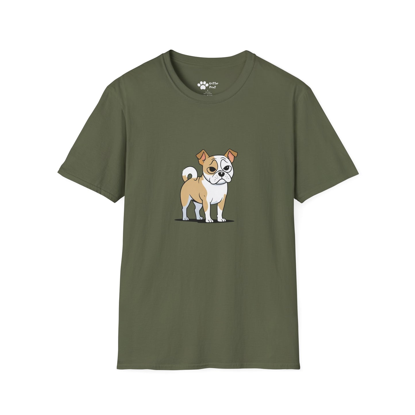 Cartoon Pug Terrier T-Shirt