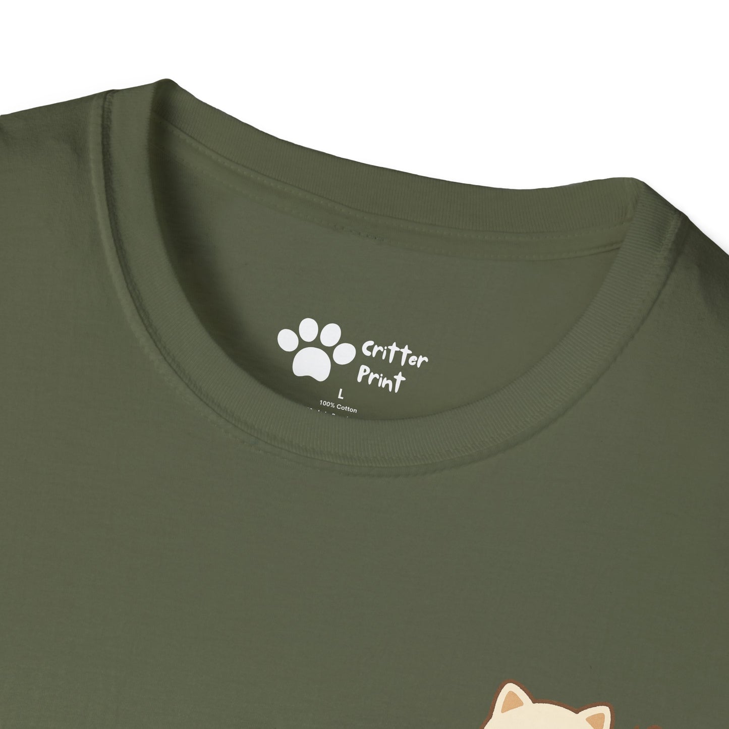 Butterfly Cat Pec Logo T-Shirt