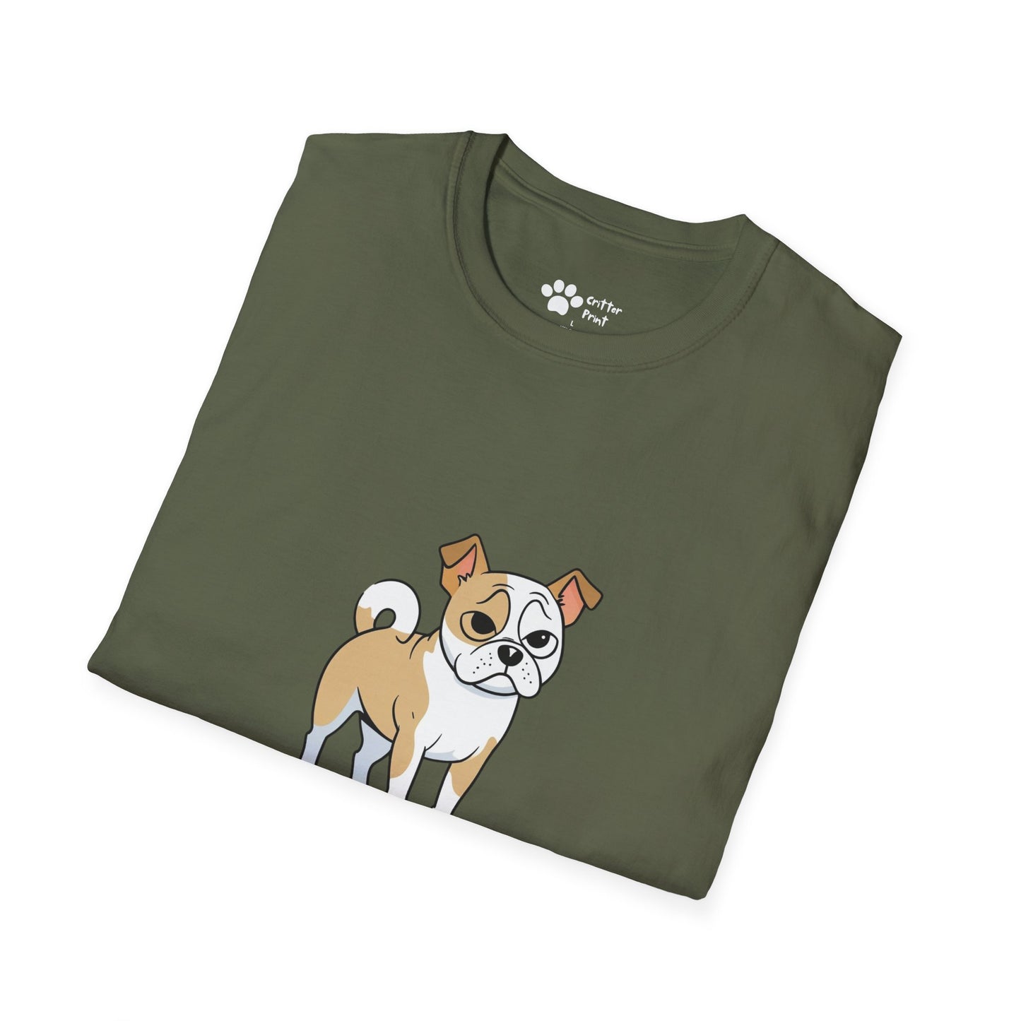 Cartoon Pug Terrier T-Shirt