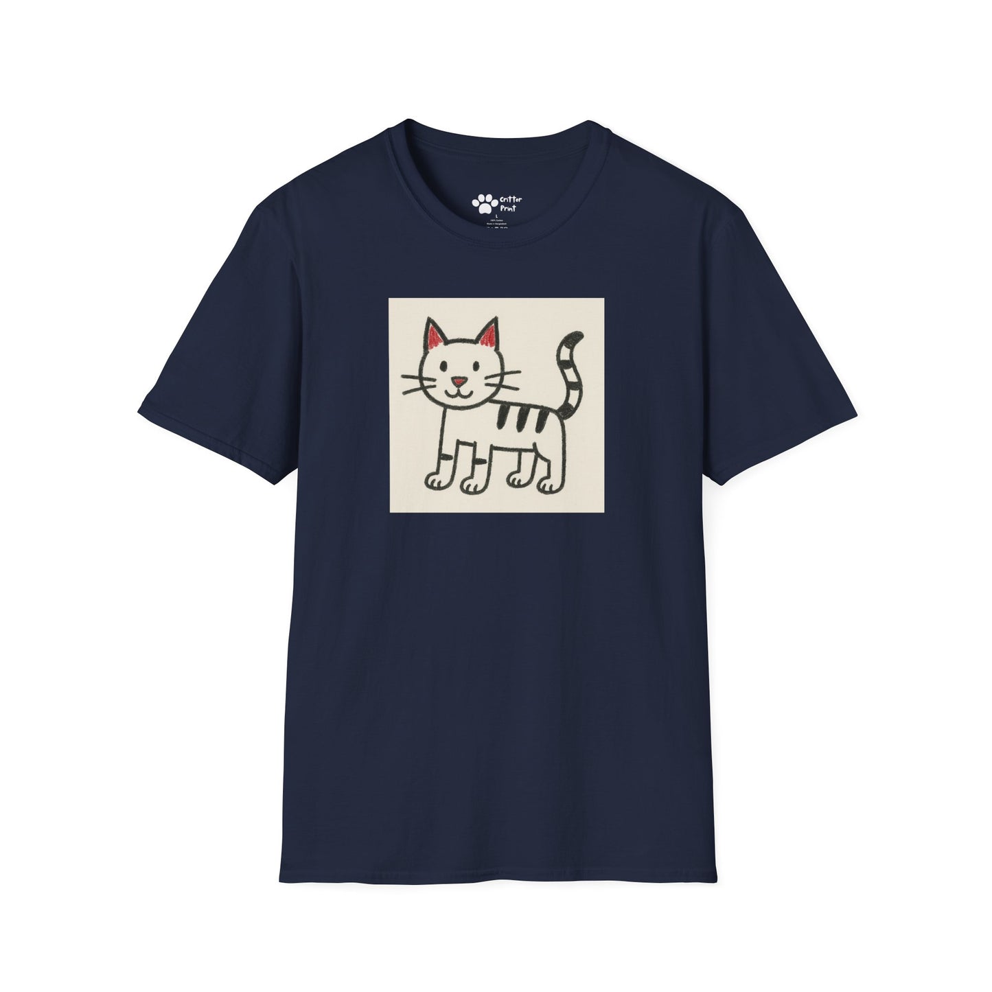 Cat Drawing T-Shirt