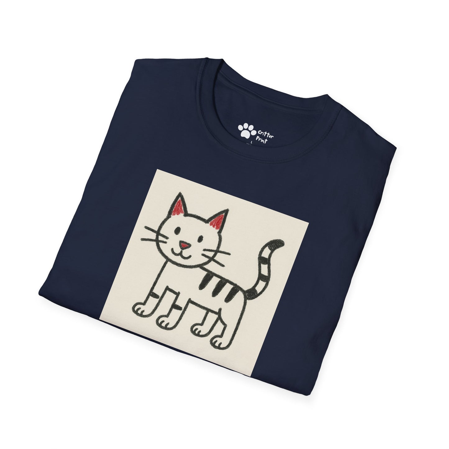 Cat Drawing T-Shirt