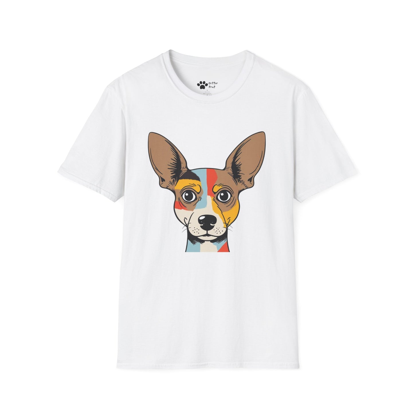 Chihuahua Head With Color T-Shirt
