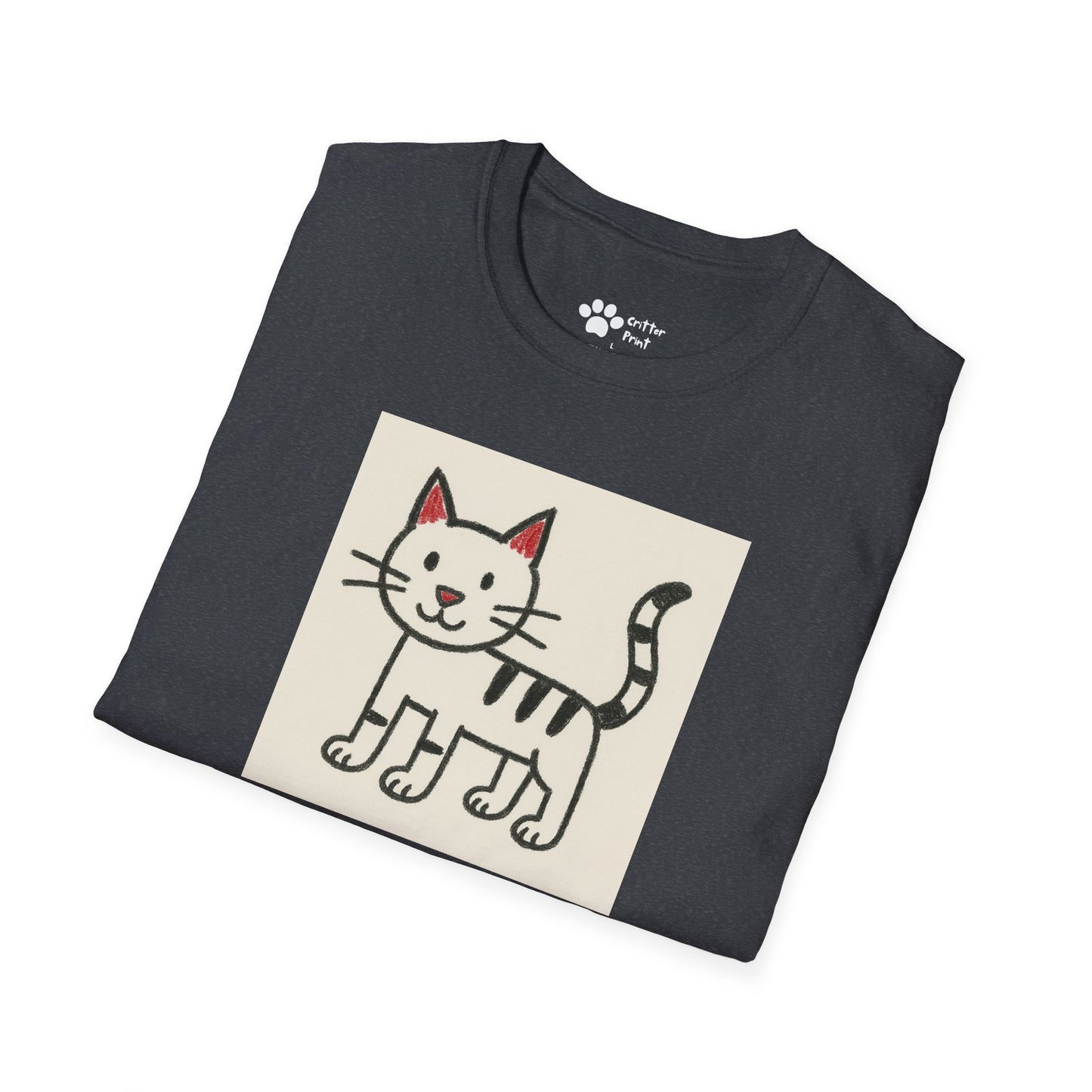 Cat Drawing T-Shirt