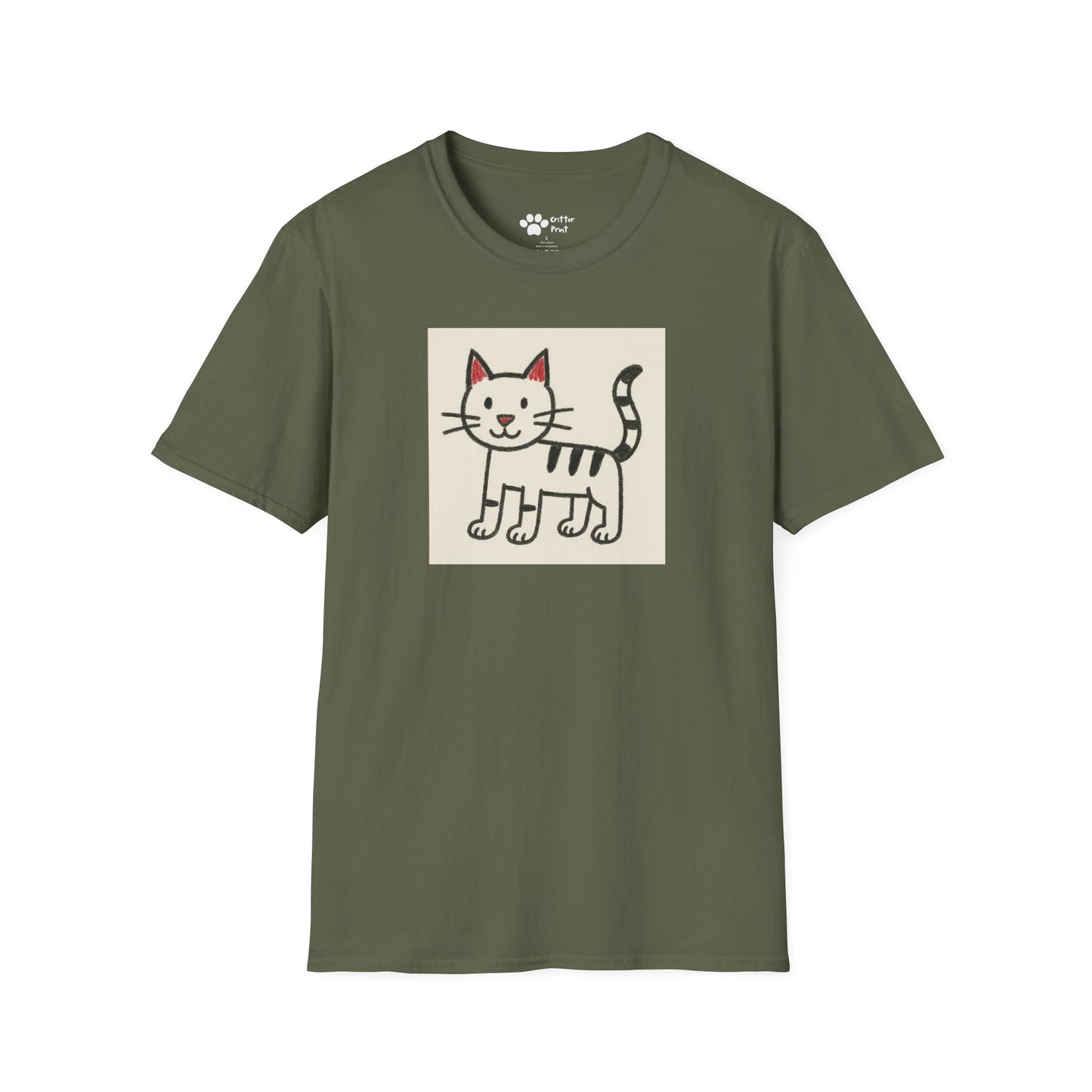 Cat Drawing T-Shirt