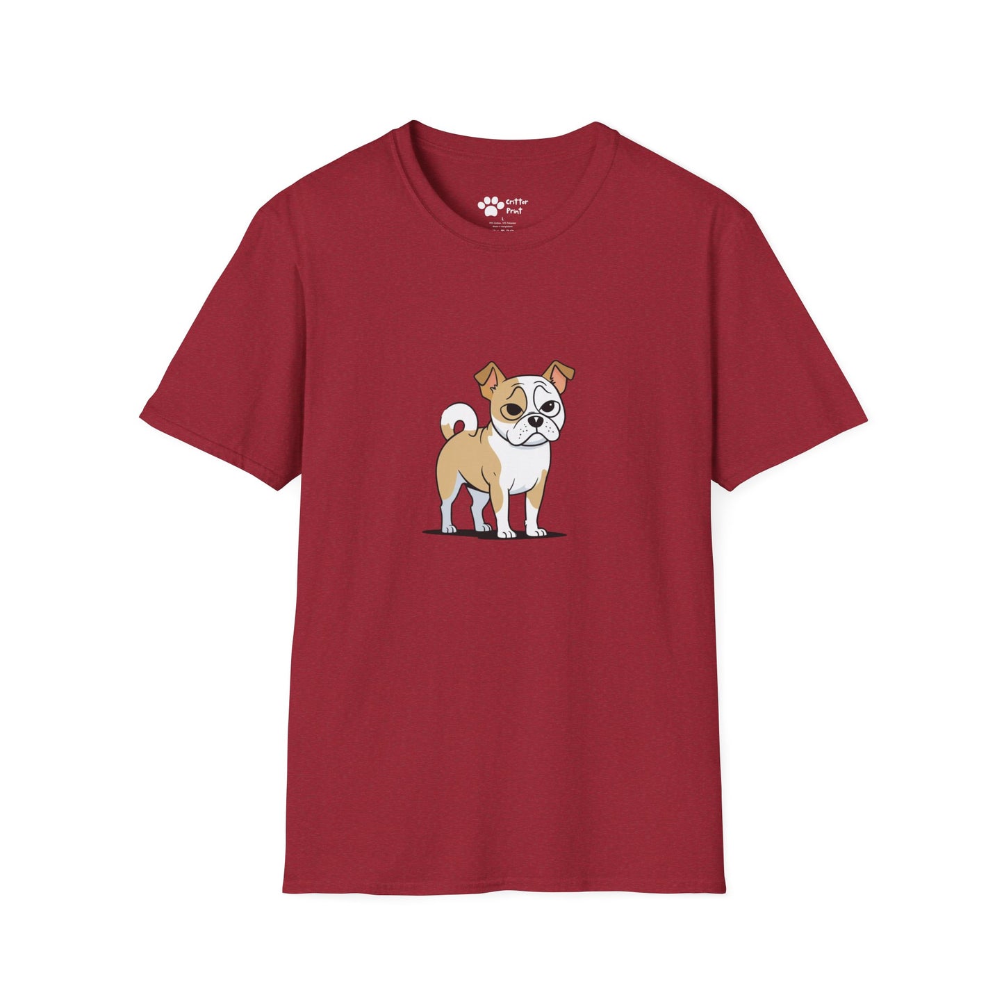 Cartoon Pug Terrier T-Shirt