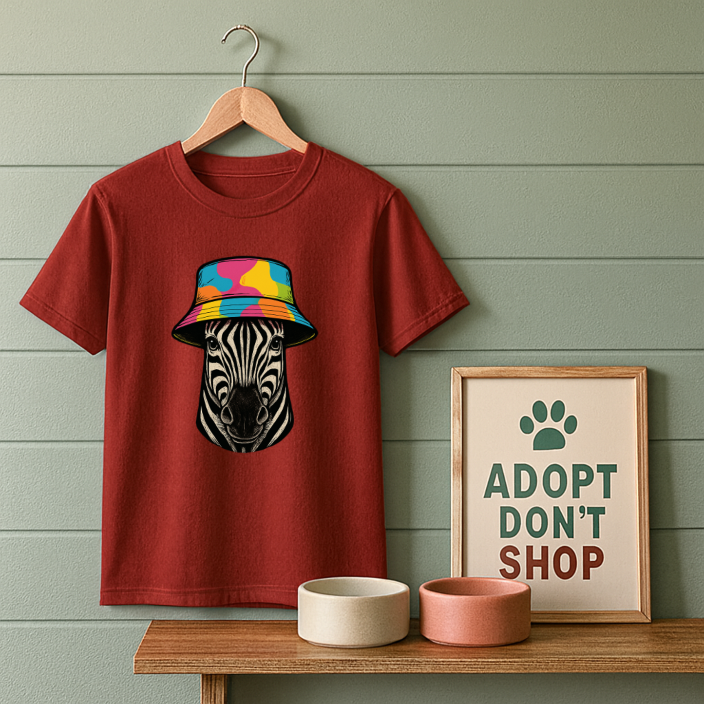 Bucket Hat Zebra T-Shirt