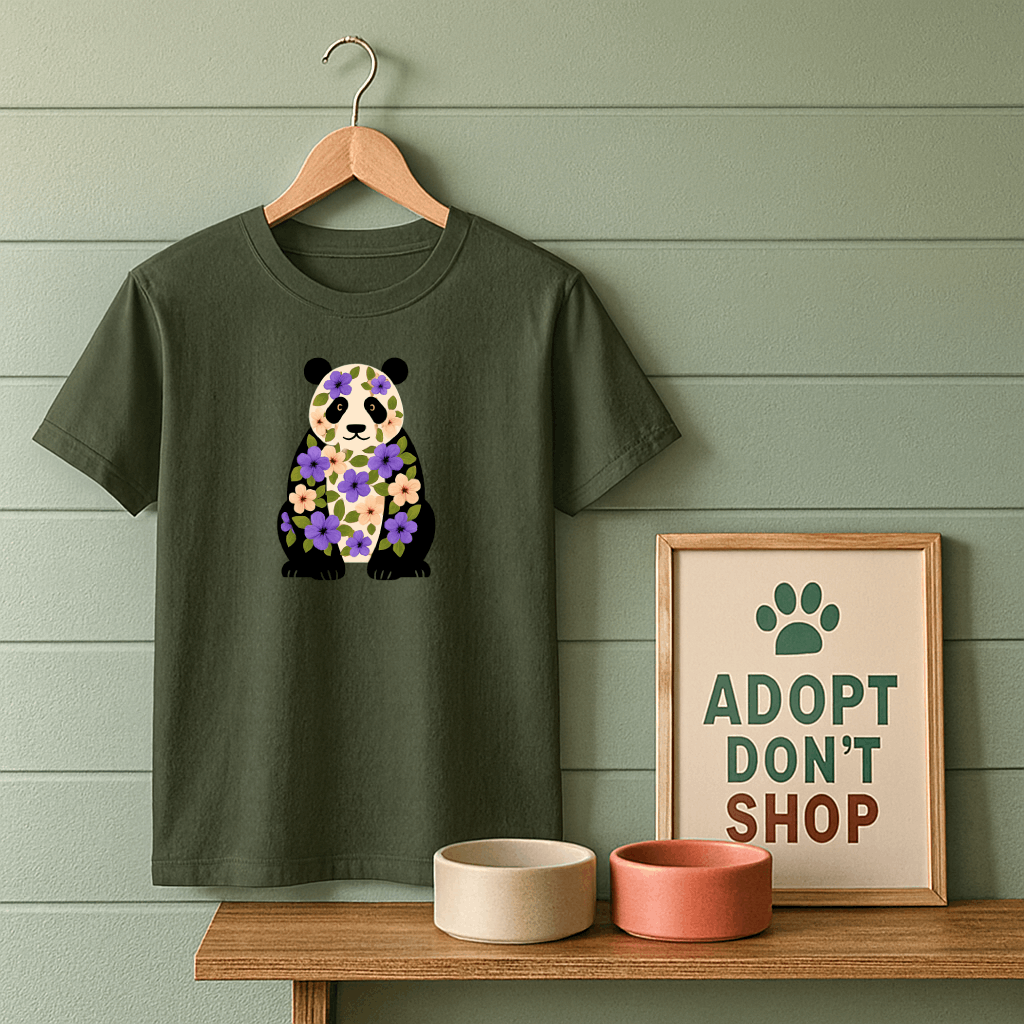 Floral Panda T-Shirt
