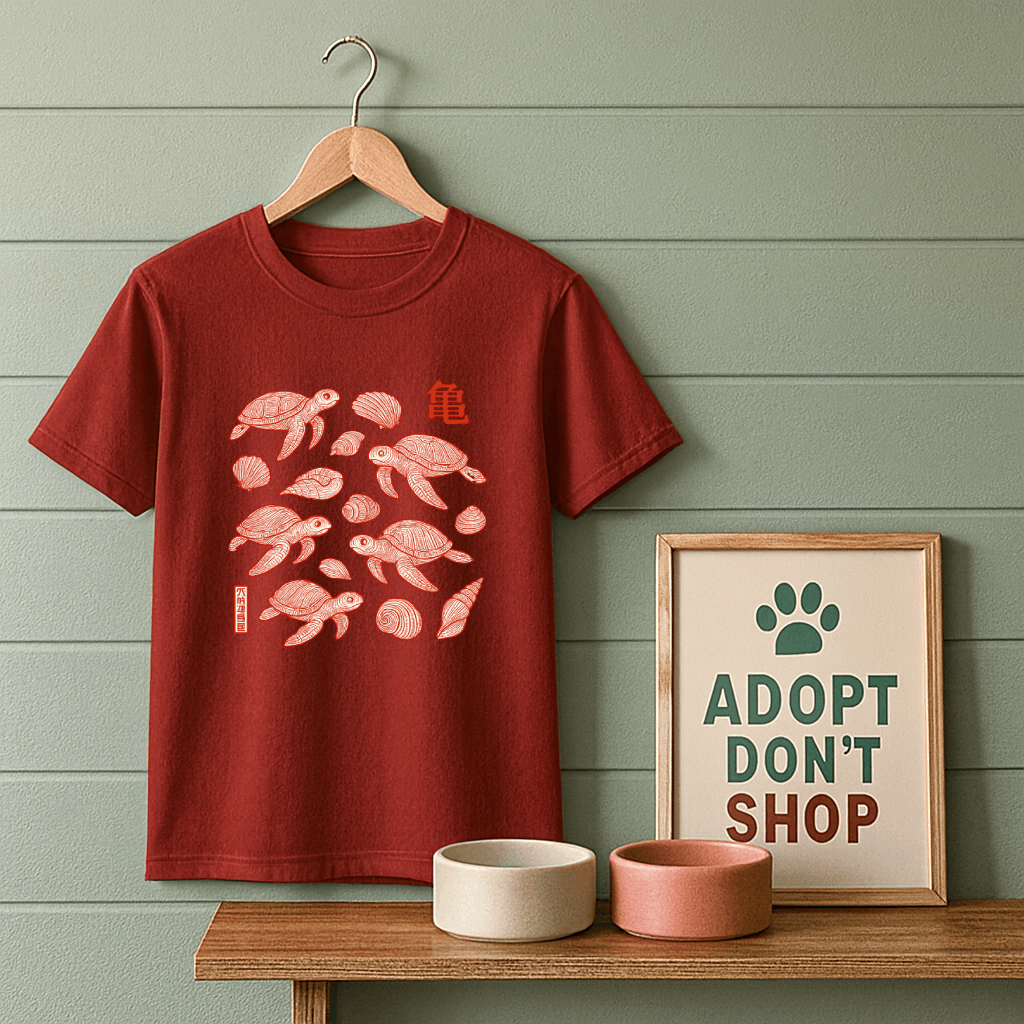 Vintage Anime Sea Turtles and Shells T-Shirt