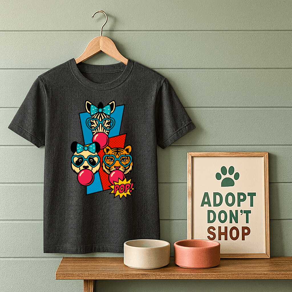 Pop Art Animal Trio T-Shirt