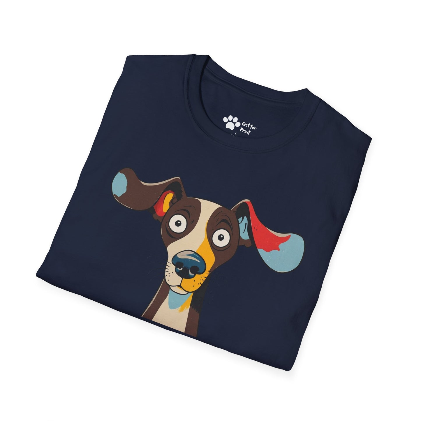 Surprised Colorful Dog T-Shirt