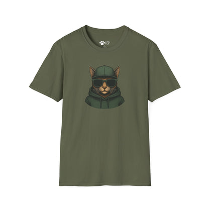 Cat in Green Hat T-Shirt