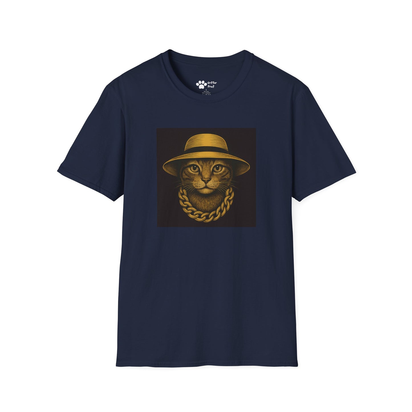 Chic Chain Cat T-Shirt