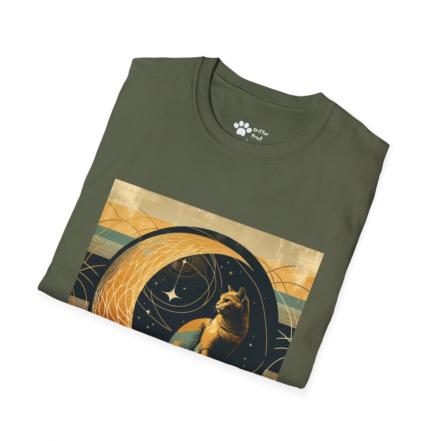 Vintage Moon Cat T-Shirt