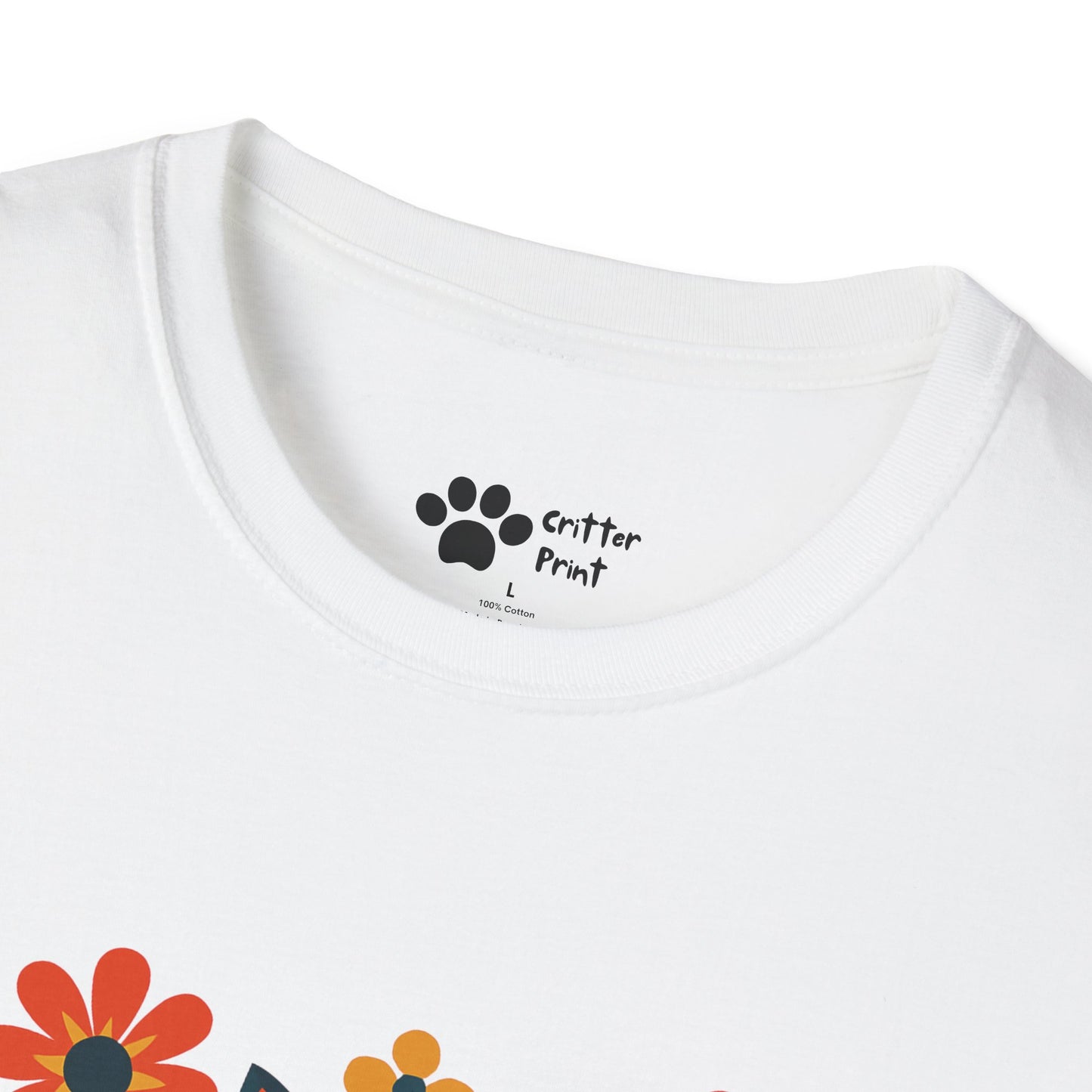 Whimsical Fox and Flowers T-Shirt