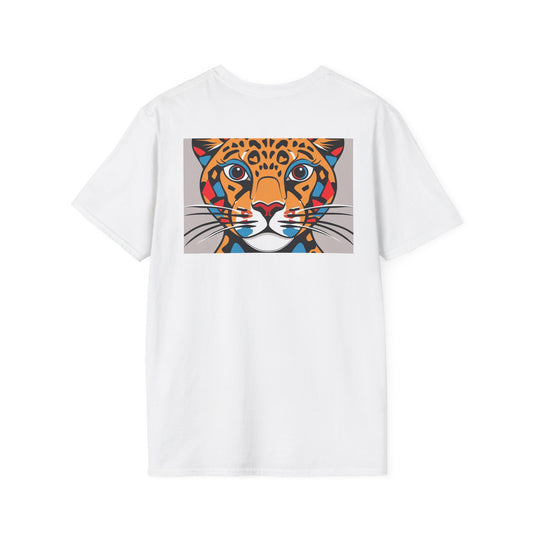 Abstract Cheetah Satined Glass T-Shirt