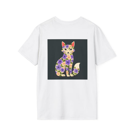 Floral Cat T-Shirt