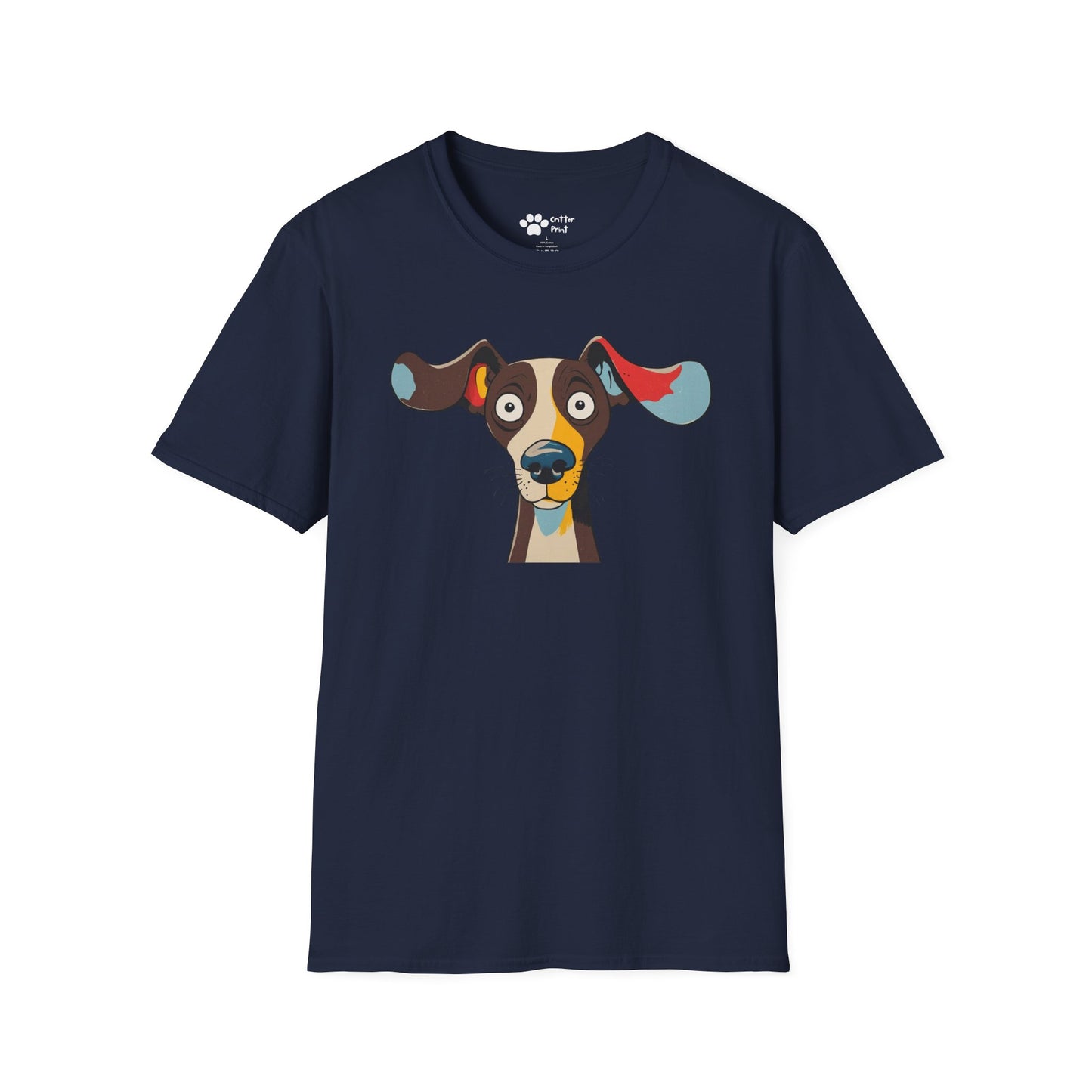 Surprised Colorful Dog T-Shirt