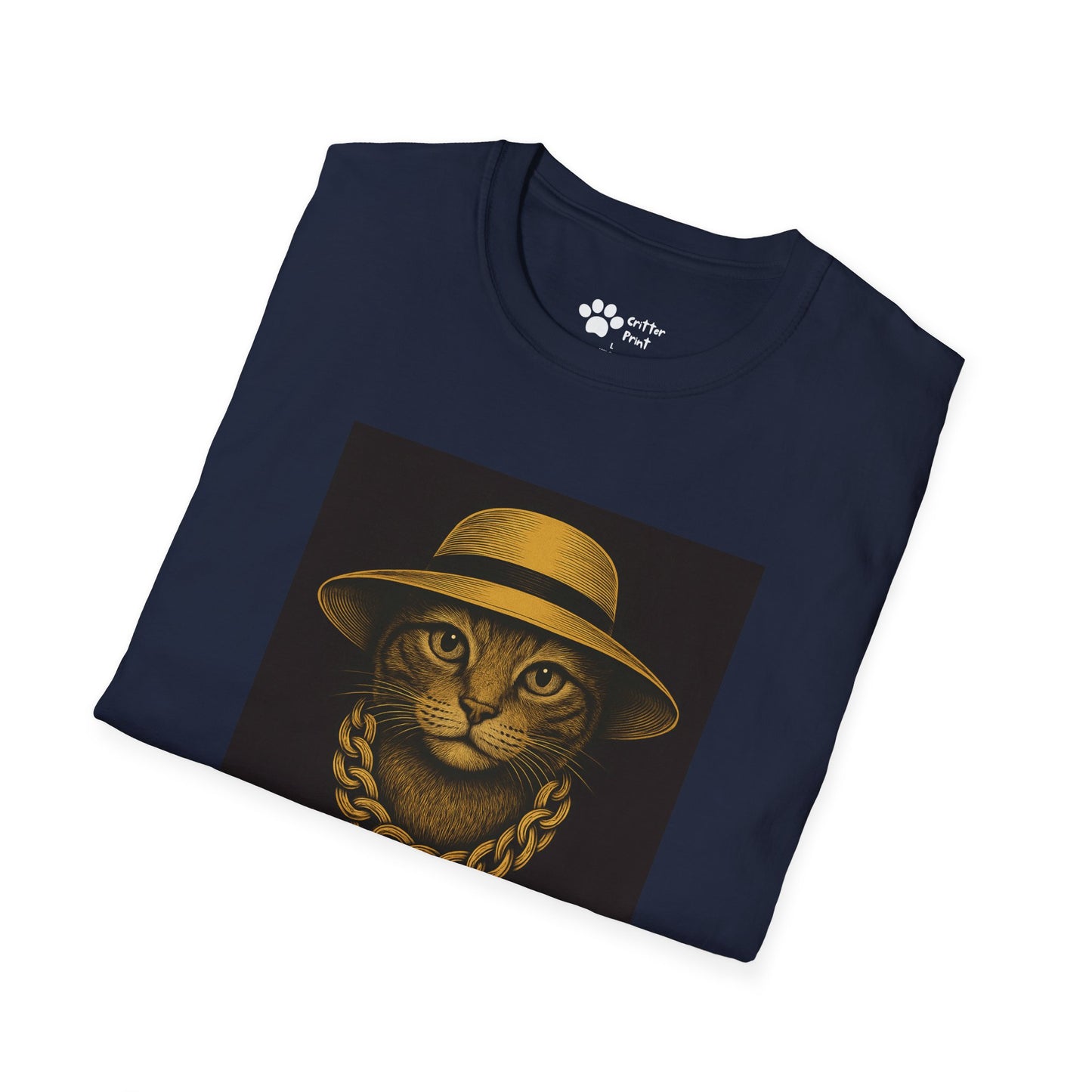 Chic Chain Cat T-Shirt