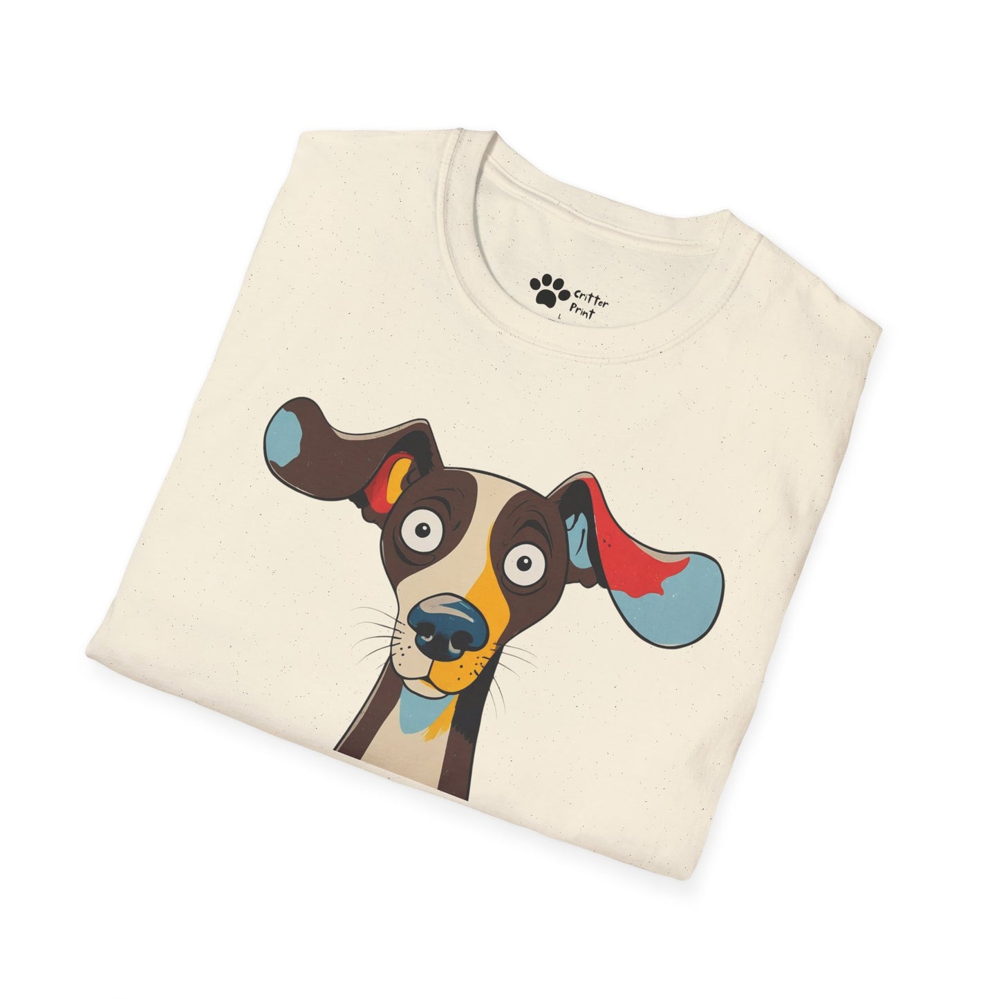 Surprised Colorful Dog T-Shirt