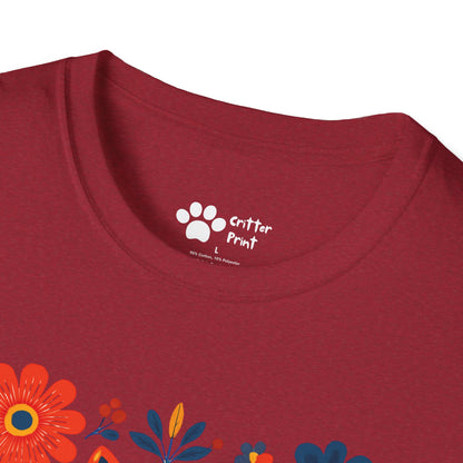 #2 Whimsical Fox and Flowers T-Shirt