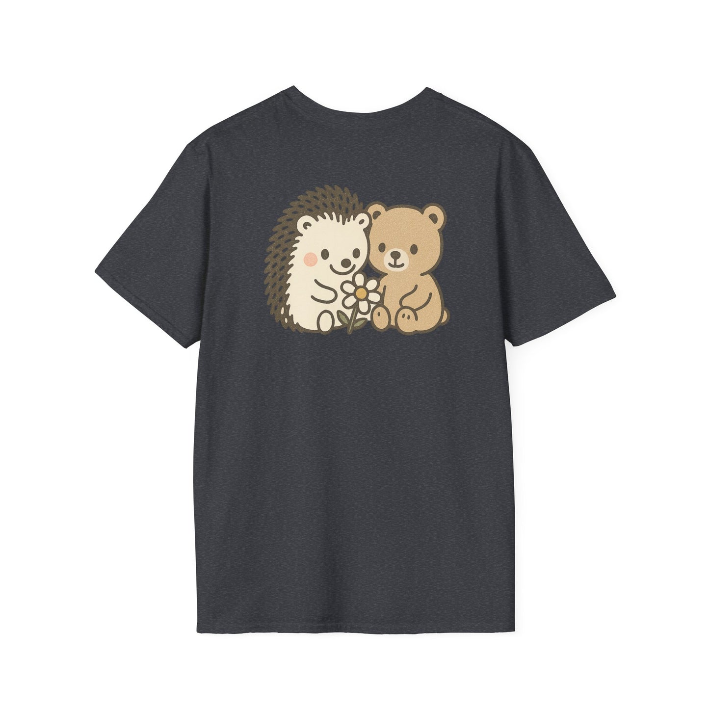 Hedgehog and Bear w/Daisy Back Logo T-Shirt