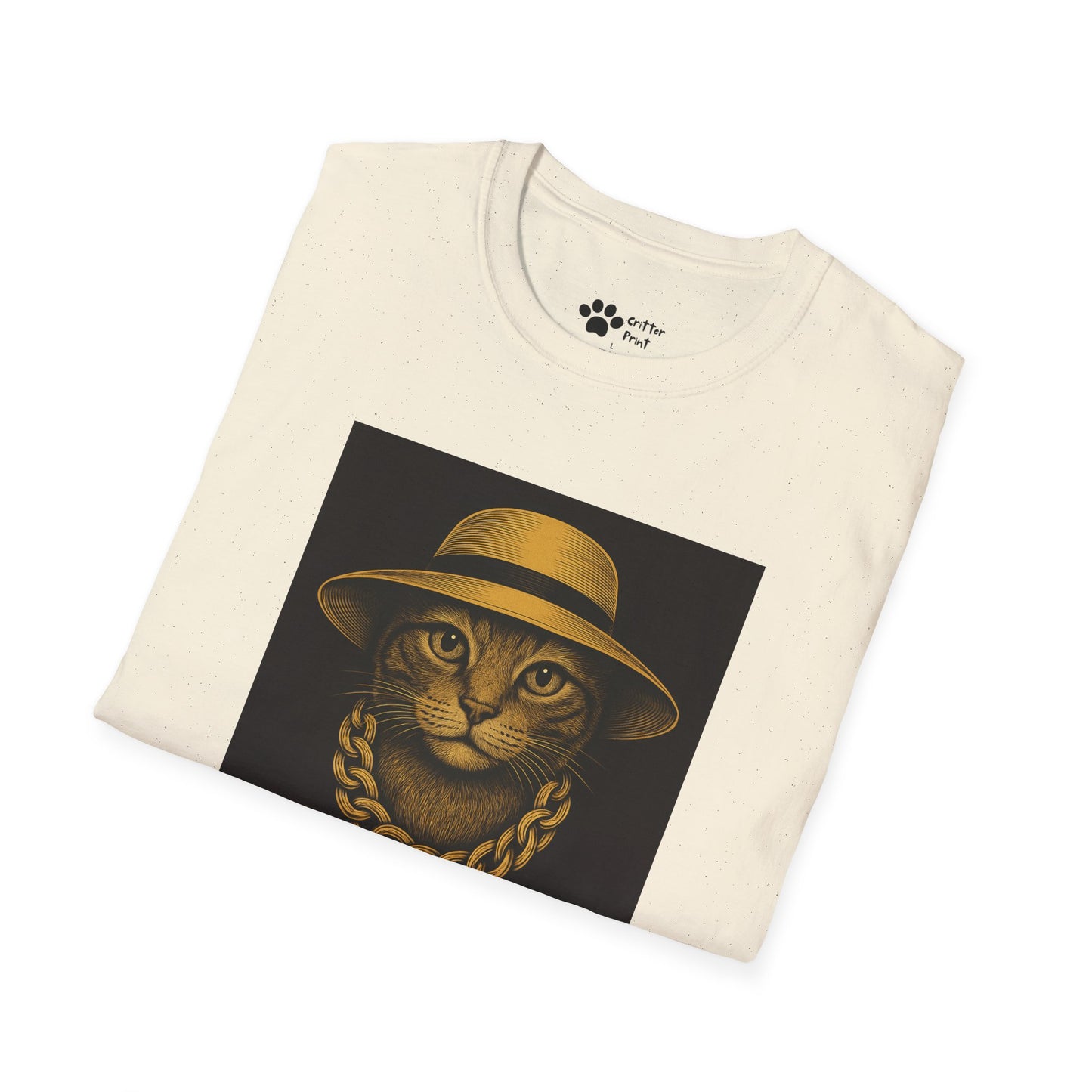 Chic Chain Cat T-Shirt