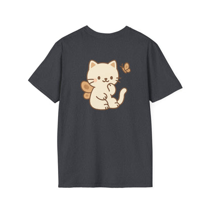 Butterfly Cat Back Logo T-Shirt