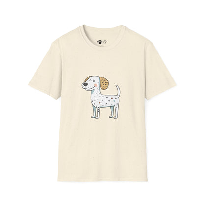 White and Brown Spotted Dog T-Shirt