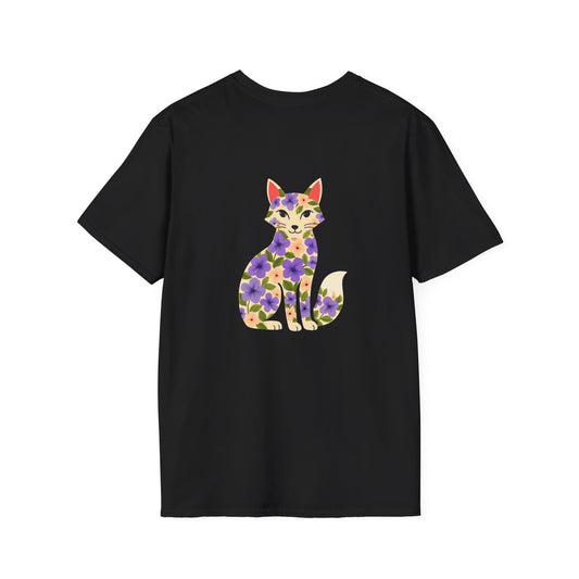 Floral Cat T-Shirt