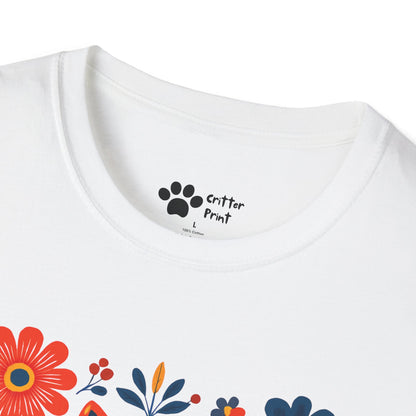 #2 Whimsical Fox and Flowers T-Shirt