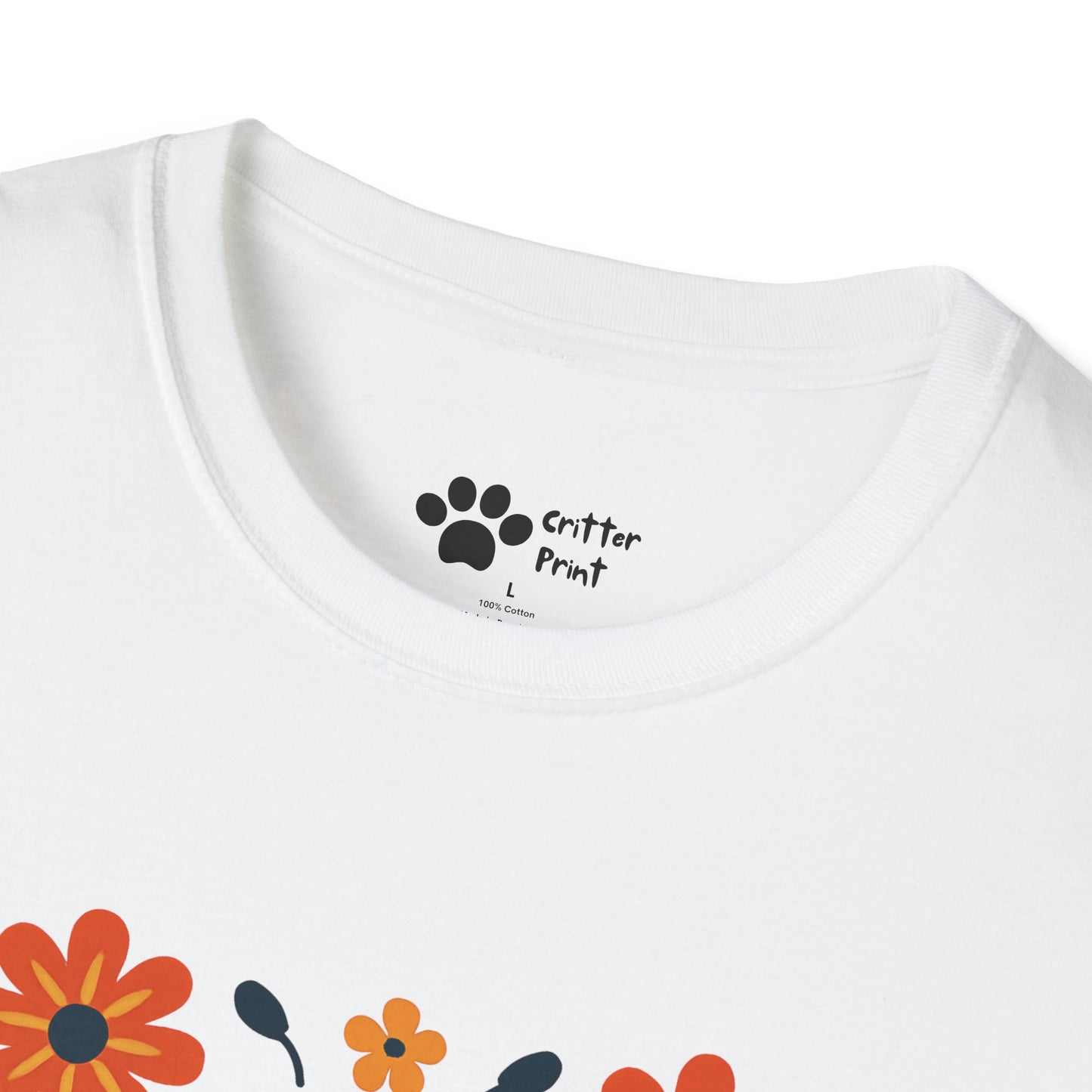 Joyful Sloth with Birds and Blooms T-Shirt