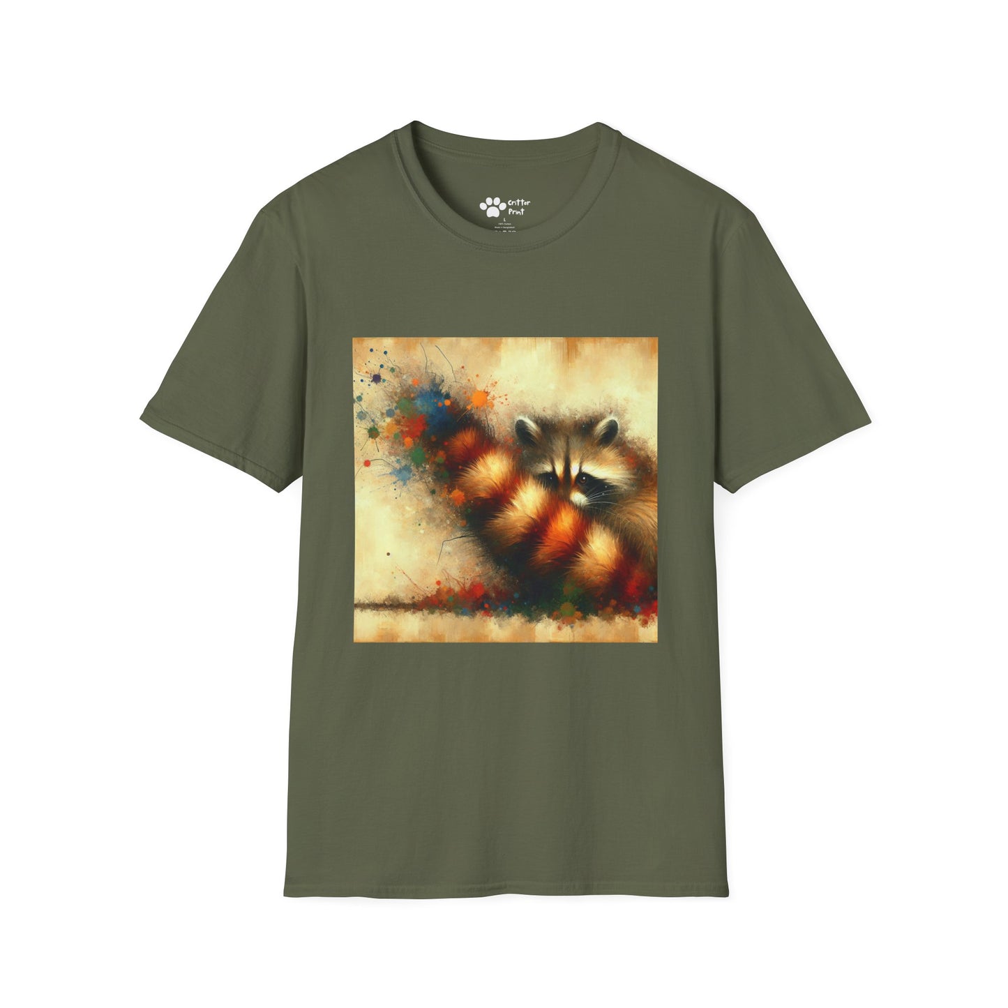 Abstract Raccoon T-Shirt
