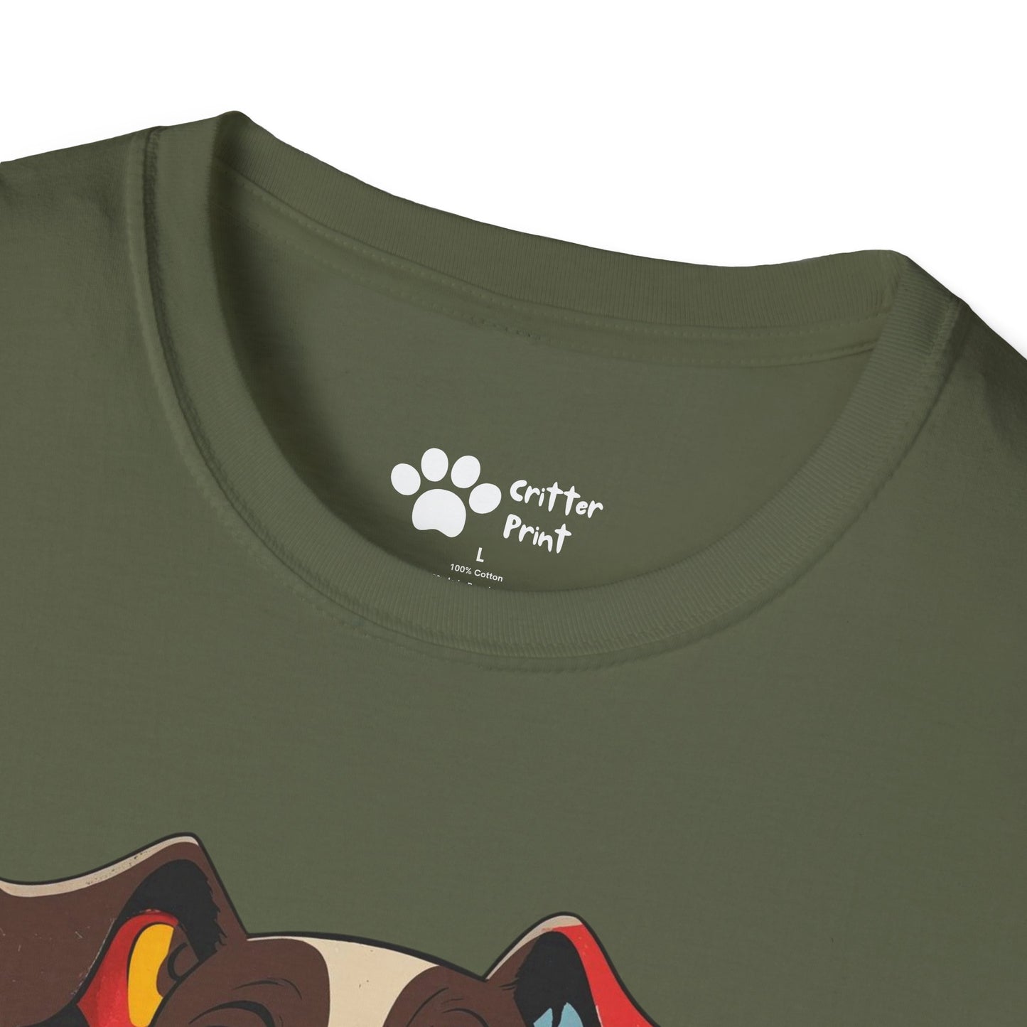 Surprised Colorful Dog T-Shirt