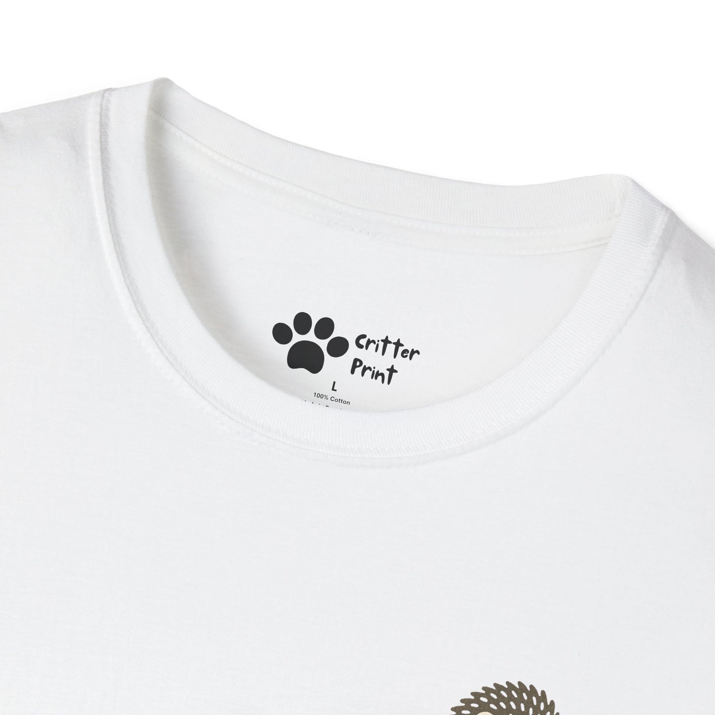 Hedgehog and Bear w/Daisy Pec Logo T-Shirt